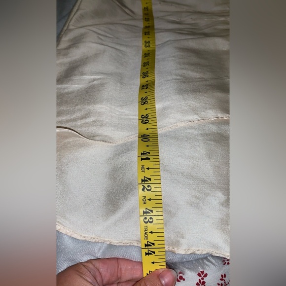 chi chi cream beaded boat neck “raw silk” look fitted midi dress size small 4 - Picture 5 of 8